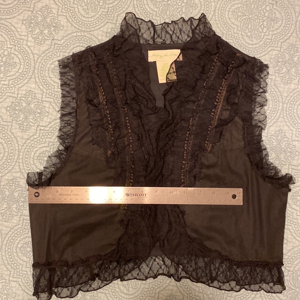 Staring at Stars from Urban Outfitters Lace & Mesh Vest - Picture 4 of 5